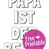 Nächste woche ist schon vatertag. 1