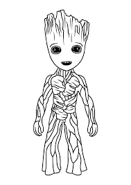 Baby Groot Coloring Page Printable K5 Worksheets Disegni Da Colorare Disegni Disegno Arte