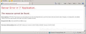 Server error in '/' Application - The Resource cannot be found - Solution -  SharePoint Diary
