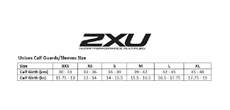 2xu Compression Unisex Calf Sleeves Black Black