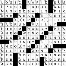 • any structure shaped like a cuff • a blow; Daily La Times Crossword Answers Archives Page 160 Of 252 La Times Crossword