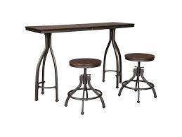 Shop our best selection of rectangle bar & pub style tables to reflect your style and inspire your home. Signature Design By Ashley Odium Industrial 3 Piece Rectangular Counter Table Set Royal Furniture Pub Table And Stool Sets