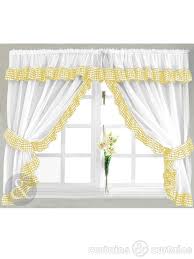 Gingham Check Yellow White Kitchen Curtain Kitchen Curtains And Valances White Kitchen Curtains Yellow Kitchen Curtains