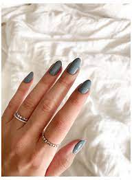 Dusty Blue Nails Dustybluenails Blue Wedding Nails Blue Prom Nails Blue Nails