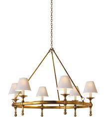 Visual Comfort Sl5812hab Np E F Chapman Classic 6 Light 33 Inch Hand Rubbed Antique Brass Chandelier Ceiling Light