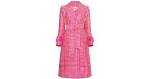 Shop over 1,900 top camel coats women and earn cash back all in one place. Fendi Wool Houndstooth Double Breasted Coat With Mink Cuff In Pink Purple Pink Lyst