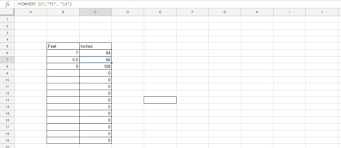Converting 8 ft to m is easy. How To Convert Feet To Inches In Google Sheets