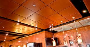 Linear wooden acoustic panels can be the acoustic solution for many places and applications. Wooden Suspended Ceiling Planostile Chicago Metallic Corporation Tile Acoustic