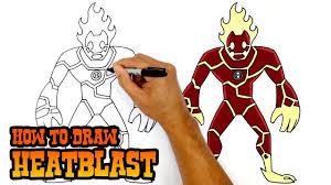 How To Draw Heatblast Ben 10 Drawing Superheroes Drawings Cartooning 4 Kids