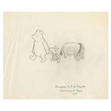 This book is full of gorgeous original winnie the pooh illustrations but the text has been shortened and modified. Original Winnie The Pooh Drawing By Spencer Peel