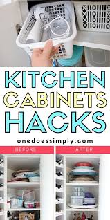 21 Awesome Ideas To Organize Your Kitchen Cabinet One Does Simply Kitchen Cabinet Organization Cabinets Organization Kitchen Organization