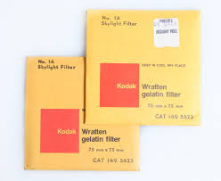 Details About Kodak 3 Inch Wratten 1a Skylight Gel Filters Set Of 2