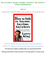 Download free totalk 2.20.9 for your android phone or tablet, file size: Download Ebook How To Talk To Anyone Anytime Anywhere The Secrets Of Good Communication Full Pdf Flip Ebook Pages 1 3 Anyflip Anyflip