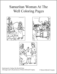 Parents may receive compensation when you click through and purchase from links contained on this website. Samaritan Woman At The Well Coloring Pages Crafting The Word Of God