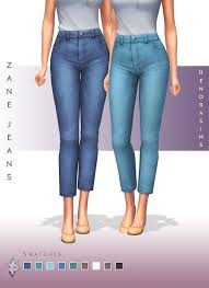 It just looks cute and suits the sims 4 gameplay better than alpha cc does. Zane Jeans Hiya Here 39 S A Lovely Pair Of Maxis Match Jeans Made From The St Sims 4 Mods Clothes Maxis Match Sims 4 Clothing
