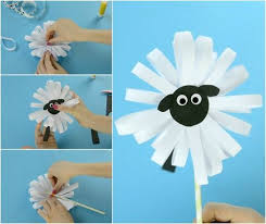 Was Kann Man Mit Papierstreifen Zu Ostern Basteln 6 Ideen Mit Anleitung Basteln Mit Papierstreifen Bastelarbeiten Schafe Basteln