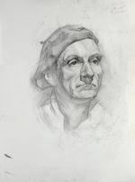 Rose branch with cobweb