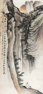 图片鉴赏 黄山九龙潭镜心设色纸本 博宝艺术品拍卖网 chinese painting chinese landscape painting chinese landscape