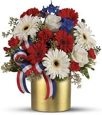 Maybe you would like to learn more about one of these? Teleflora S Hope Bouquet By Tall Tree Floral Designs July Flowers Patriotic Flowers Floral