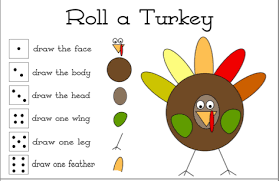 Roll A Turkey A Thanksgiving Activity Lds Primary Singing Time Singing Time Primary Singing Time