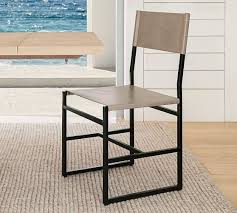 Hardy Leather Dining Chair Pottery Barn Leather Dining Chairs Dining Chairs Metal Dining Chairs