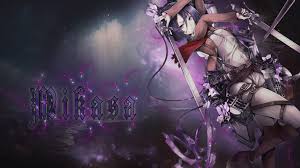 1920x1240 anime attack on titan shingeki no kyojin eren yeager mikasa ackerman armin arlert attack on titan hd wallpaper. Mikasa Attack On Titan Wallpaper By Ganger Design On Deviantart