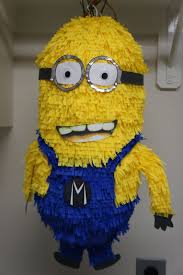 Homemade Minion Pinata Used Cardboard Instead Of Paper To Attach The Two Balloons Because The Balloons Were Minion Birthday Party Minion Party Minion Pinata