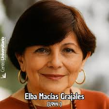 Undiacomohoy pero de 1944, nace Elva Macías Grajales. Nació en Tuxtla  Gutiérrez, Chiapas, Desde muy joven mostró interés por la literatura, lo  que la llevó a estudiar Lengua y Literatura Rusa en
