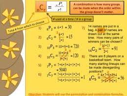 Introduction To Combinations Presentation Practice Teaching Middle School Maths Math About Me Permutation Formula