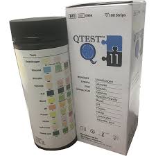 Qtest 11 Parameter Urinalysis Strips 100ct Urine Strips For Testing Urinary Tract Infection Uti Glucose Ph Protein Ketone And More For