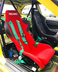 Outstanding Our Customers Race Car Is Now Ready To Rock And Roll With This Stunning New Setup The Recaro Profi Spg Bu Baby Car Seats Sport Seats Classic Mini