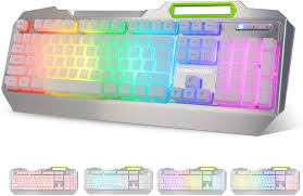 If your notebook computer has a backlit keyboard , press the f5 or f4 (some models) key on the keyboard to turn the light on or off. Amazon Com Rgb Led Backlit Gaming Keyboard With Anti Ghosting Light Up Keys Multimedia Control Usb Wired Waterproof Metal Keyboard For Pc Games Office Silver White Computers Accessories