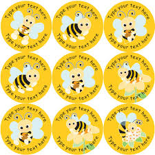 Details About 144 Personalised Buzzing Bees 30mm Reward Stickers For School Teachers Parents
