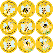 details about 144 personalised buzzing bees 30mm reward stickers for school teachers parents