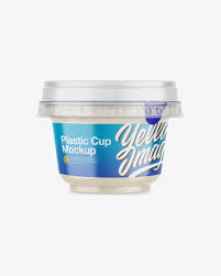 Download Download Psd Mockup Botter Cap Clear Cream Cup Dairy Food Front View Mockup Pack Package Plastic Sour Spread Yoghurt Yogurt Psd Pics Free Mockups Download