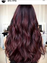 Wine Balayage Hair Reference And Color Red Hair Color Hair Color For Black Hair Burgundy Hair