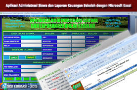 Aplikasi Administrasi Siswa Dan Laporan Keuangan Sekolah Dengan Microsoft Excel Microsoft Excel Pendidikan Microsoft