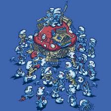 Zombie Smurfs Zombie Humor Zombie Smurfs