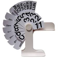 The Danese Table Calendar Timor By Enzo Mari Table Calendar Calendar Design Desk Calendars