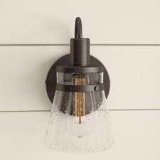 Farmhouse Rustic Hard Wired Wall Sconces Birch Lane