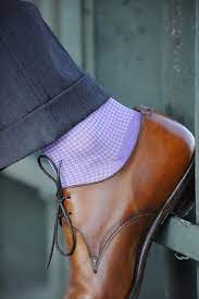 The Power Of Men S Socks Gentleman S Box Mens Fashion Well Dressed Men Purple Socks