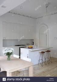 small dining table, breakfast bar and