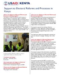 The iebc kenya results have been suffering from multiple technical failures, but the independent the current iebc kenya results for the prime minister race show uhuru kenyatta to be in the lead for. Support To Electoral Reforms And Processes In Kenya U S Agency For International Development