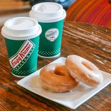 The krispy kreme coffee price is just below $2. P99 For Two Original Glazed Doughnuts And Two Signature Coffees From Krispy Kreme Booky