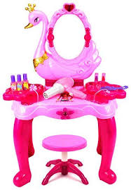 Dress Up Toy Vanities Beauty Swan Dresser Pretend Play Battery Operated Toy Beauty Mirror Vanity Pl Little Girl Toys Battery Operated Toys Toddler Girl Gifts
