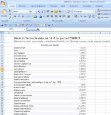 Il servizio offerto da banca d'italia consente di sostituire le banconote ma anche le monete in euro danneggiate, e cambiarlo in taglio diverso. Excel Easy Excel Facile Come Fare Un Cambio Valuta Con Excel