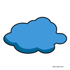 This Is A Png Clip Art Image Of A Blue Cloud With A Thick Black Outline Clip Art Free Clip Art Cloud Outline