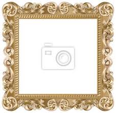 Papier Peint Cadre Baroque Carre Dore Beaute Pixers Fr Cadre Baroque Papier Peint Baroque