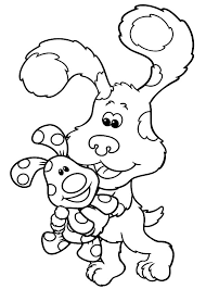 blues clues holding magenta coloring page sun bear pages animal jeep coloriages pour adultes