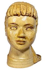 Vallauris Ceramic Vase Signed Collet & Mf, 6 7/8"h.